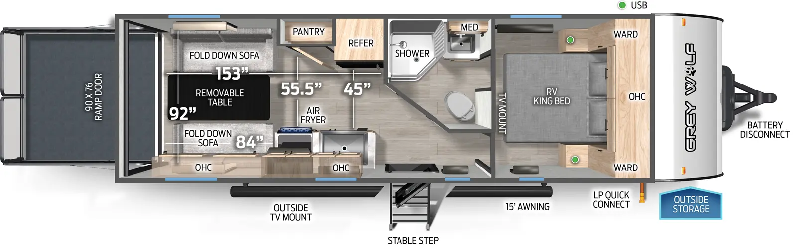 Cherokee Black Label 22RRBL Floorplan